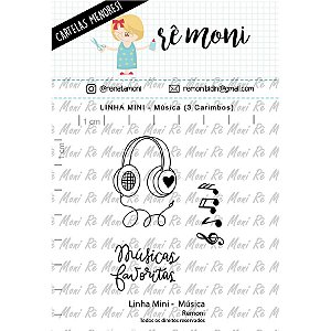 Carimbo Mini Musica Cod 41000042 - 01 Unidade - Lilipop Carimbos - Rizzo