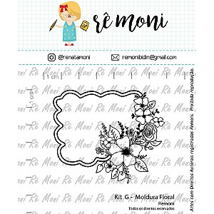 Carimbo G  Moldura Floral Cod 41000065 - 01 Unidade - Lilipop Carimbos - Rizzo
