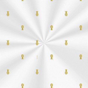 Saco Transparente Decorado - 10x14cm - Abacaxi - 100 unidades - Cromus - Rizzo