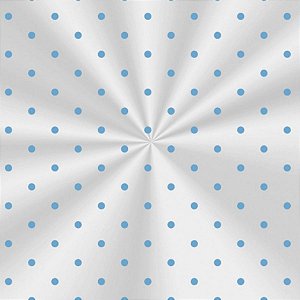 Saco Transparente Decorado - 10x14cm - Poá Azul - 100 unidades - Cromus - Rizzo