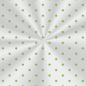 Saco Transparente Decorado - 10x14cm - Poá Verde - 100 unidades - Cromus - Rizzo