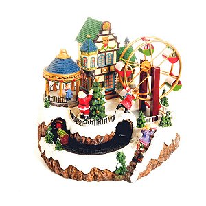 Cenário Natalino - Vila Roda Gigante Som, Luz e Movimento - 01 unidade - Bivolt - Cromus Natal - Rizzo
