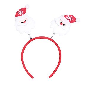 Tiara Noéis Vermelho e Branco - 01 unidade - Cromus Natal - Rizzo Balões