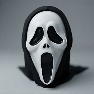 Máscara Halloween Pânico com Capuz - 01 unidade