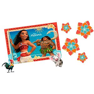 Kit Decorativo Festa Moana - 12pçs - 01 unidades - Regina -
