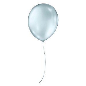 Balão de Festa Látex Perolado - Azul Claro - Balões São Roque - Rizzo Balões