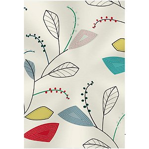 Saco Transparente Decorado - Folhas Colors - 10x14cm - 50 unidades - Regina -