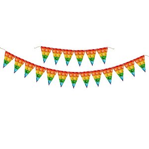 Faixa Decorativa Festa Pop It- 1 Unidade - Festcolor - Rizzo