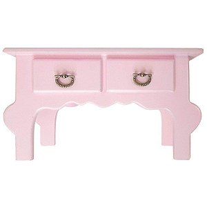 Mini Gaveteiro de Mesa 2 Gavetas - Rosa Bebê  - MDF - 01 Unidade - Rizzo