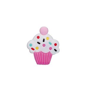 Aplique Cupcake Pink Silicone - 3,5cm - 4 Un - Artegift - Rizzo