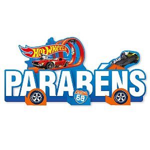 Enfeite Especial de Mesa Festa Hot Wheels - 1 Unidade - Festcolor
