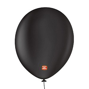 Balão Profissional Premium Uniq 11" 28cm - Preto Onix - 15 unidades - Balões São Roque - Rizzo Balões