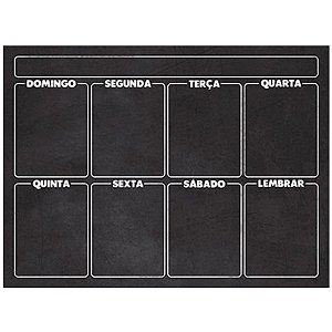 Plaquinha Decorativa Lousa Calendário DHL02-013 - 01 Unidade LitoArte - Rizzo