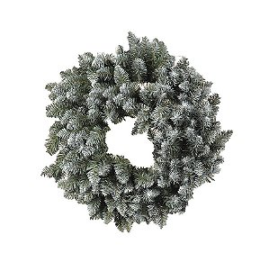 Guirlanda com Galhos Nevados 60cm - 01 unidade - Cromus Natal - Rizzo Balões