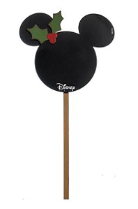 Pick  para Jardim para Decoração Mickey Sombra 35cm - 01 unidade Natal Disney - Cromus - Rizzo Balões