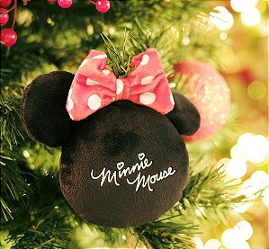 Enfeite para Pendurar Minnie Mouse Assinatura 10cm - 01 unidade Natal Disney - Cromus - Rizzo