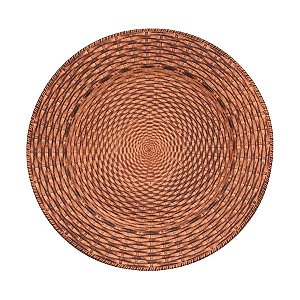 Sousplat Corda Ouro Velho 33cm - 01 unidade - Cromus Natal - Rizzo Balões