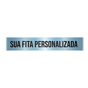 Fita de Cetim Personalizada CFS005 - 22mm X 45metros - Azul Bebê 212 - 01 Unidade - Progresso - Rizzo Personalize