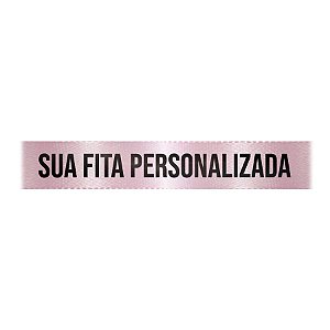 Fita de Cetim Personalizada CFS005 - 22mm X 45metros - Rosa Claro 206 - 01 Unidade - Progresso - Rizzo Personalize