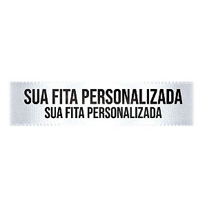 Fita de Cetim Personalizada CFS007 - 30mm X 45metros - Branco 201 - 01 Unidade - Progresso - Rizzo