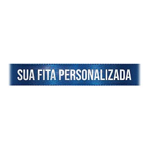 Fita de Cetim Personalizada CFS005 - 22mm X 45metros - Azul Royal 214 - 01 Unidade - Progresso - Rizzo Personalize