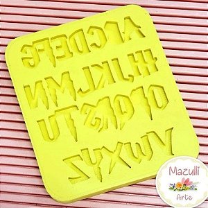 Molde de Silicone 2229 Alfabeto Harry Potter - 01 Unidade - Mazulli - Rizzo