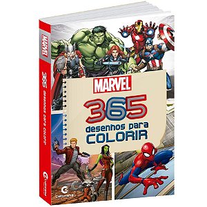 Livro 365 Desenhos Para Colorir Marvel - 01 Unidade - Culturama