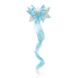 Elástico de Cabelo com Laço e Mechas Azul Festa Carnaval 01 Unidade Cromus Rizzo