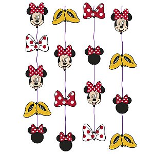 Cortina Papel para Montar Festa Minnie Mouse 01 Unidade Regina
