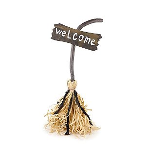 Vassoura Divertida com Movimento e Som Halloween Cromus