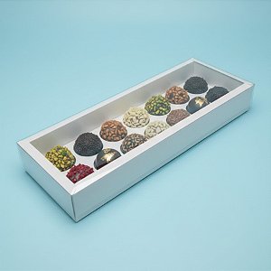 Caixa Base Brigadeiro - Branco - N3 (30,5cm x10cm x3,7cm) - 5 unidades - Assk - Rizzo