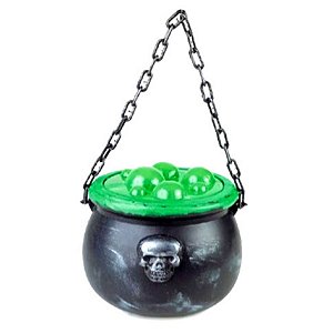 Enfeite Decorativo Halloween - Caldeirão -  Luz e som - 01 unidade - Cromus -