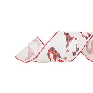 Fita Decorativa Natal Juta kringle 6,3cmx9,14 - 1 Unidade - Cromus - Rizzo