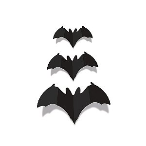 Apliques Decorativo Halloween - Morcegos - 6 unidades - Cromus - Rizzo