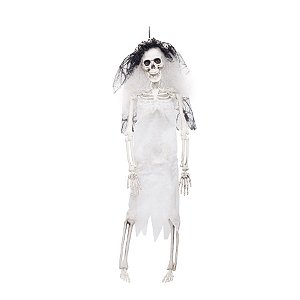 Noiva Esqueleto 9X5,5X40cm Halloween - Cromus - Rizzo