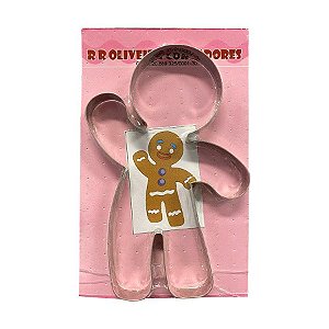 Cortador Natalino - Biscoito de Gengibre - 10x16x1,5cm - Ref 501 - 1 UN - RR Cortadores - Rizzo