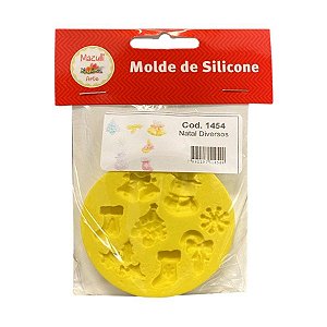 Molde de Silicone - Kit Natal - Redondo - Cod 1454 - 1 UN - Mazulli - Rizzo