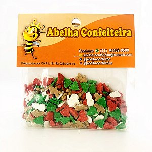 Mini Confeito - Biscoitos Natalinos - 20g - 01 Unidade - Abelha Confeiteira - Rizzo