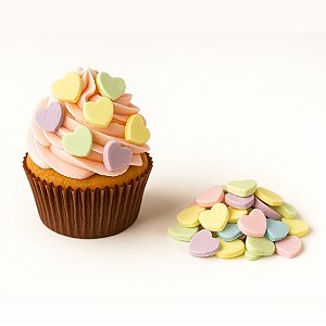 Mini Confeito - Mini Coração Color - 20 gramas - Abelha Confeitaria Rizzo