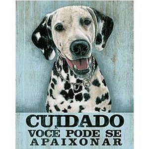 Litoarte Cuidado Você pode se Apaixonar -19cm x 24cm - 1 Unidade - Rizzo