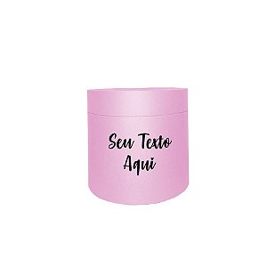 Caixa Redonda Personalizado Cartonada para Box de Luxo Rosa - 01 Unidade - Rizzo