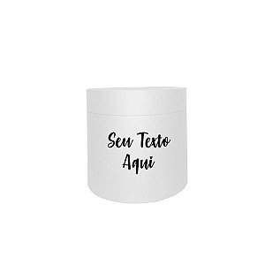 Caixa Redonda Cartonada para Box de Luxo Branco - 01 Unidade - Rizzo Personalizado