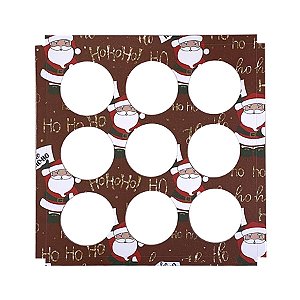 Berço para Trufas de Natal Marrom - 1 Unidade - Rizzo