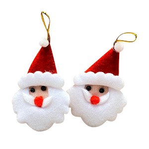 Enfeite de Natal para Pendurar de Tecido 8cm - Noel - 02 Unidades - Rizzo