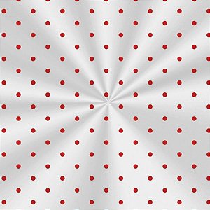 Saco Transparente Decorado - 11x19,5cm - Poá Vermelho - 50 unidades - Cromus - Rizzo