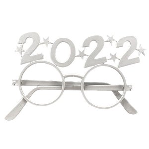 Óculos 2022 Branco para Reveillon Ano Novo - 01 Unidade - Rizzo