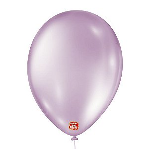 Balão de Festa Látex Perolado - Lilás - 25 Unidades - Balões São Roque - Rizzo Balões