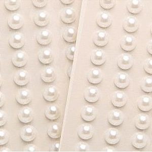 Cartela Adesiva - Strass - Perola - Branco - 01cm - 01 UN - Artlille - Rizzo