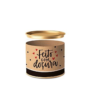 Lata para Bombons Kraft Doçura 7x10cm - Cromus