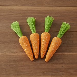 Enfeite de Páscoa - Cenourinhas - 04 UN - Artlille- Rizzo